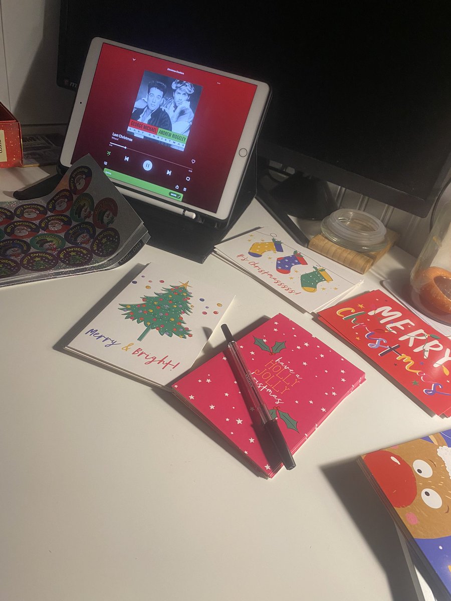 Getting in the Christmas spirit by writing Christmas cards for my tutor group and colleagues! 🎅🎄 I love my tutor group, such a good bunch and never fail to get involved and make everyone laugh! 🙌