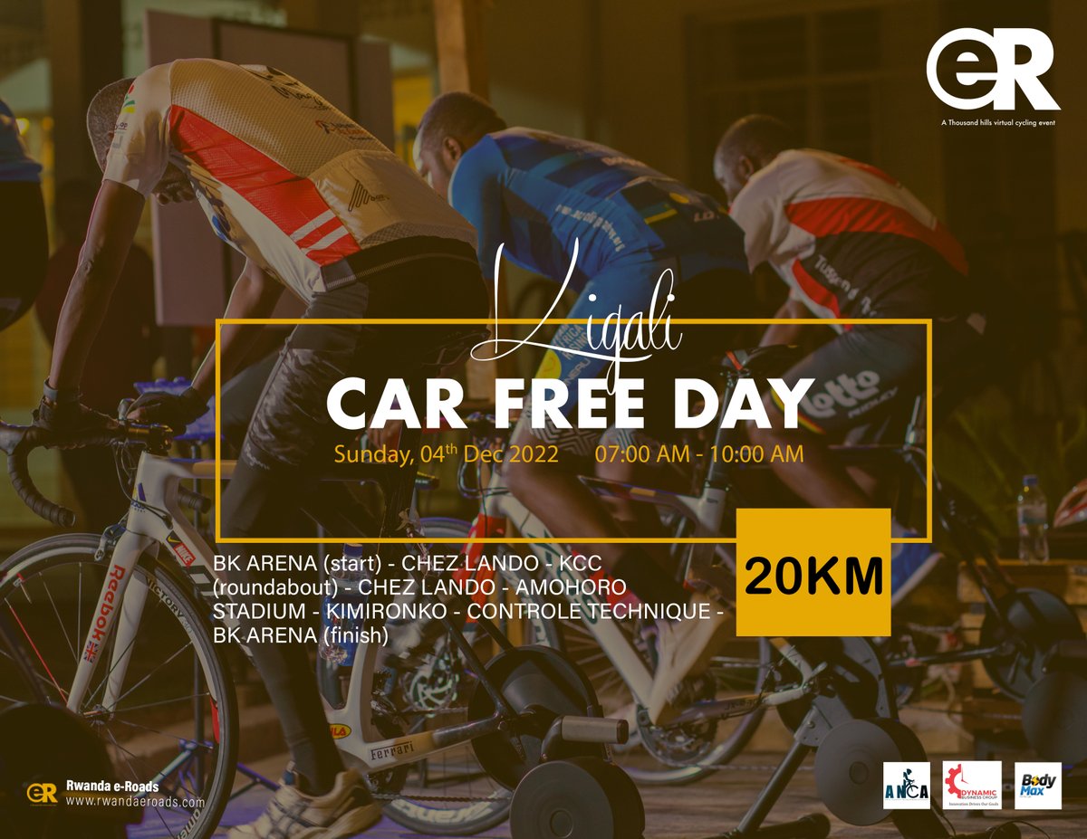 rwanda_eroads's tweet photo. Rwanda e-roads is back.

You are all welcome tomorrow for the very first ever edition in #CarFreeDay. Come and experience #virtual #ride

@CityofKigali  @wahooRGT https://t.co/JKZ3cQaQB6