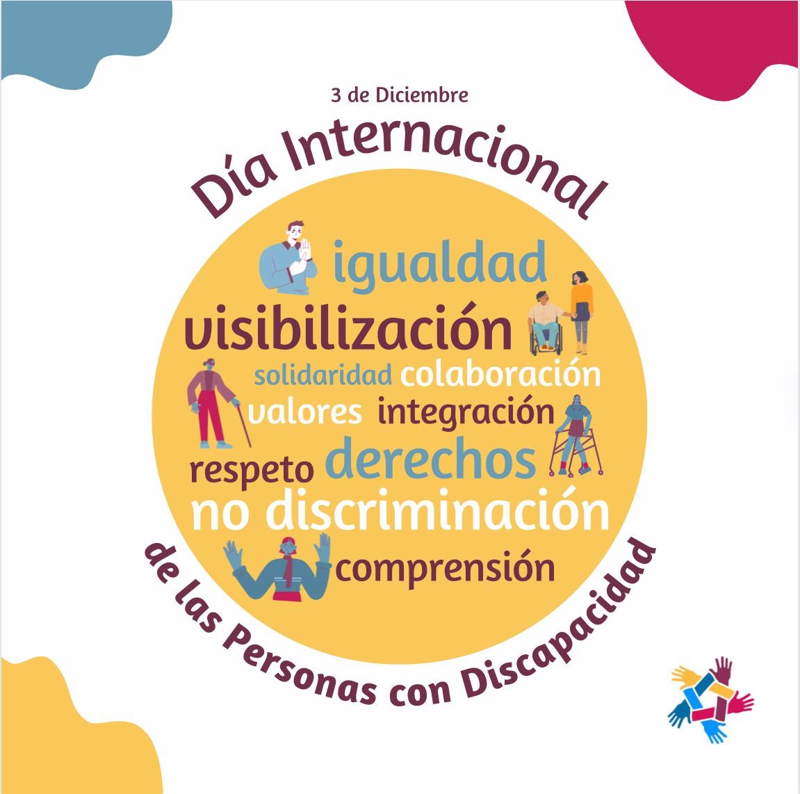 #DíaDeLasPersonasConDiscapacidad

Desde aquí, apoyamos la promoción de los derechos y el bienestar de las personas con discapacidades en todos los ámbitos de la sociedad.

Es concienciar sobre su situación en todos los aspectos de la vida política, social, económica y cultural.