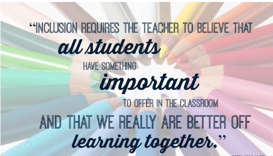 Next week is Inclusive Schools Week! Celebrating being in a county with educators who are dedicated in providing a supportive and quality education to our diverse student population and for the job our educators do every day to ensure the success of ALL of our students!