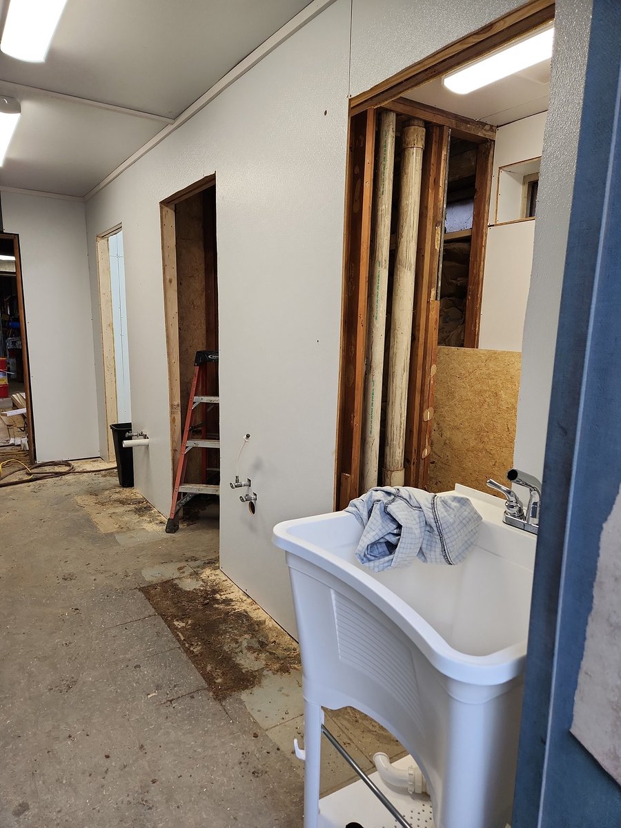 Redoing these VERY cursed bathrooms and changing plumbing.