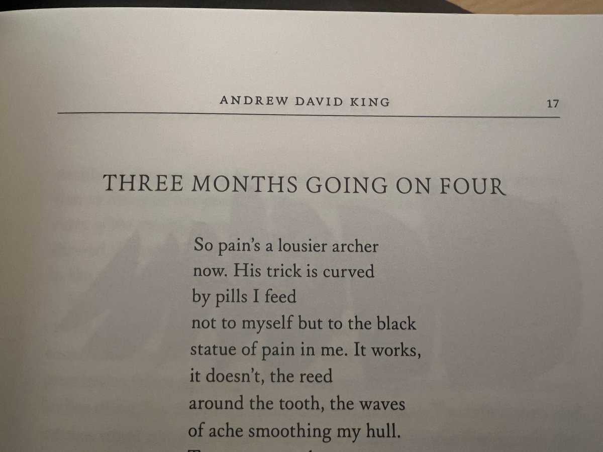 itsamule's tweet photo. The most recent issue of @oxfordpoetry arrived — I have three poems in this resplendent publication and here are some of my favorite beginnings by @KathleenOssip @andrewdavidking — 

Thanks to Luke Allan for publishing them — get your hands on a copy if you can! https://t.co/zymcyGqWUe