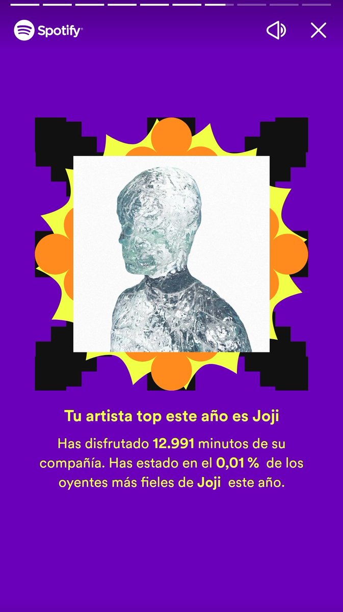 Mi mayor logro del año ha sido estar triste y estar en el top 0,01% de Joji 🤑🤑🤑
