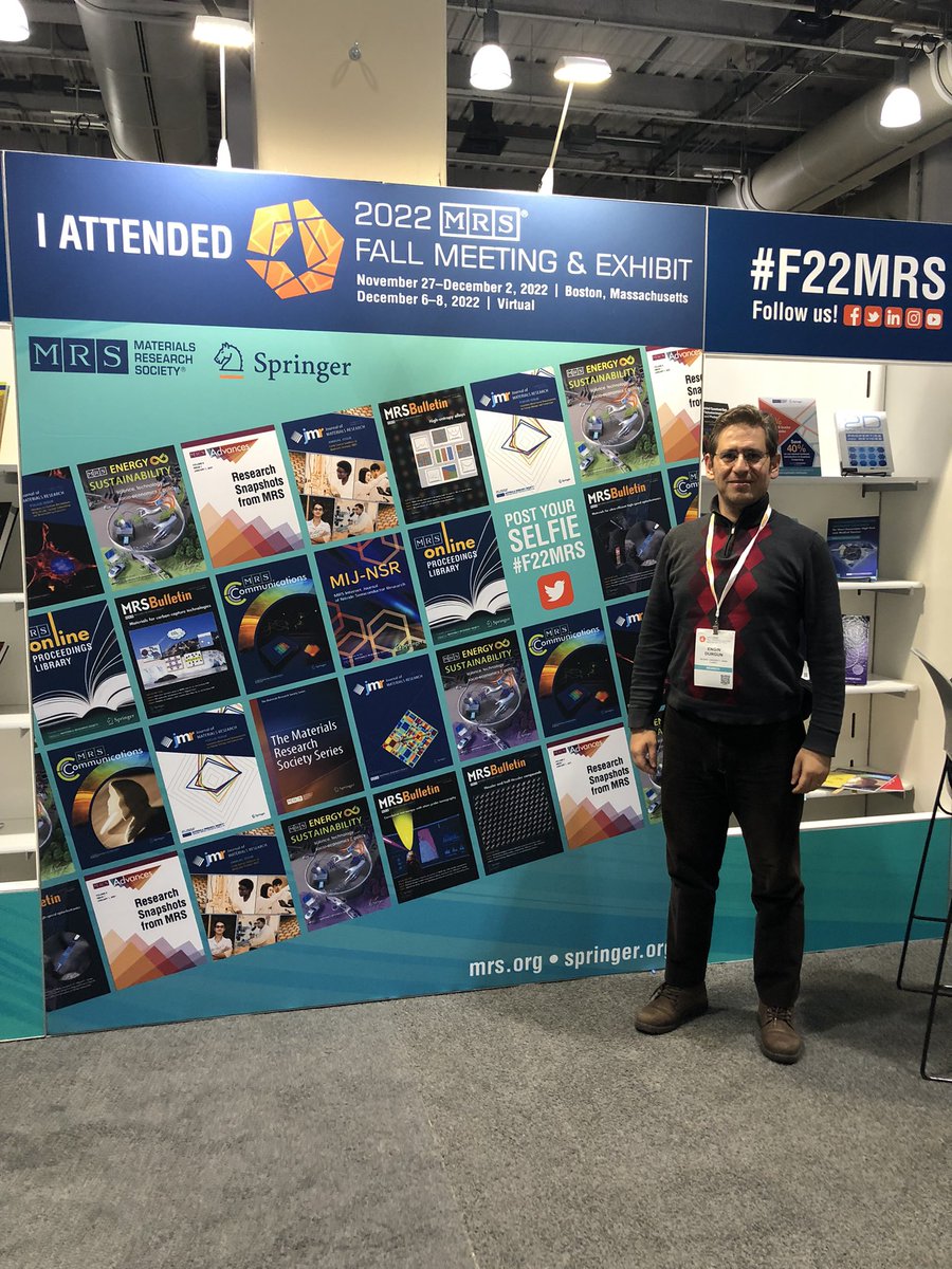 It was a wonderful meeting. Great to share our recent results, meet with colleagues, and see friends in the area #F22MRS  #MRSFall2022