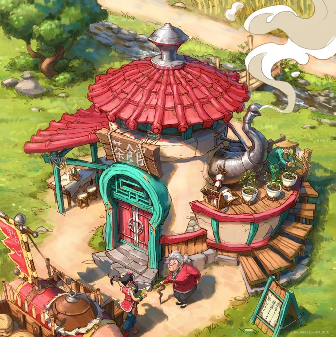 Creating the Tea house ref Stop by Jourdan Tuffan Watch his exclusive Master Class series on IAMAG :  