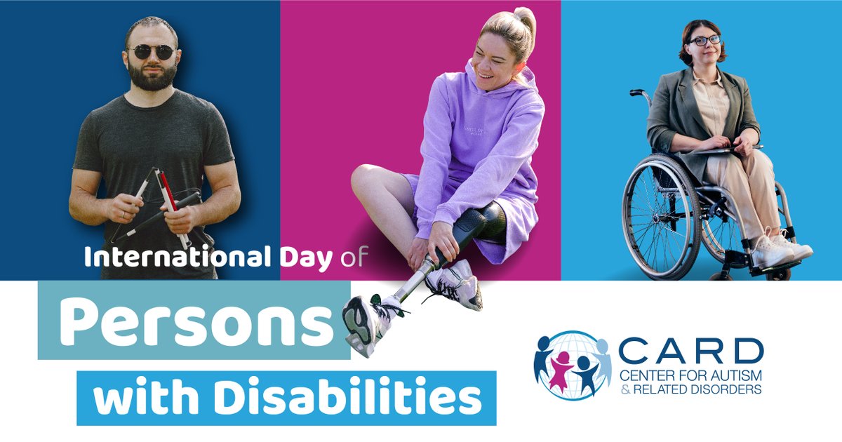 centerforautism's tweet photo. This International Day of Persons with Disabilities, let's remember and celebrate the incredible contribution that people with disabilities make to our society! Let's also commit to making our world more inclusive and accessible for everyone! #InclusionMatters https://t.co/kJUfkfs8B3
