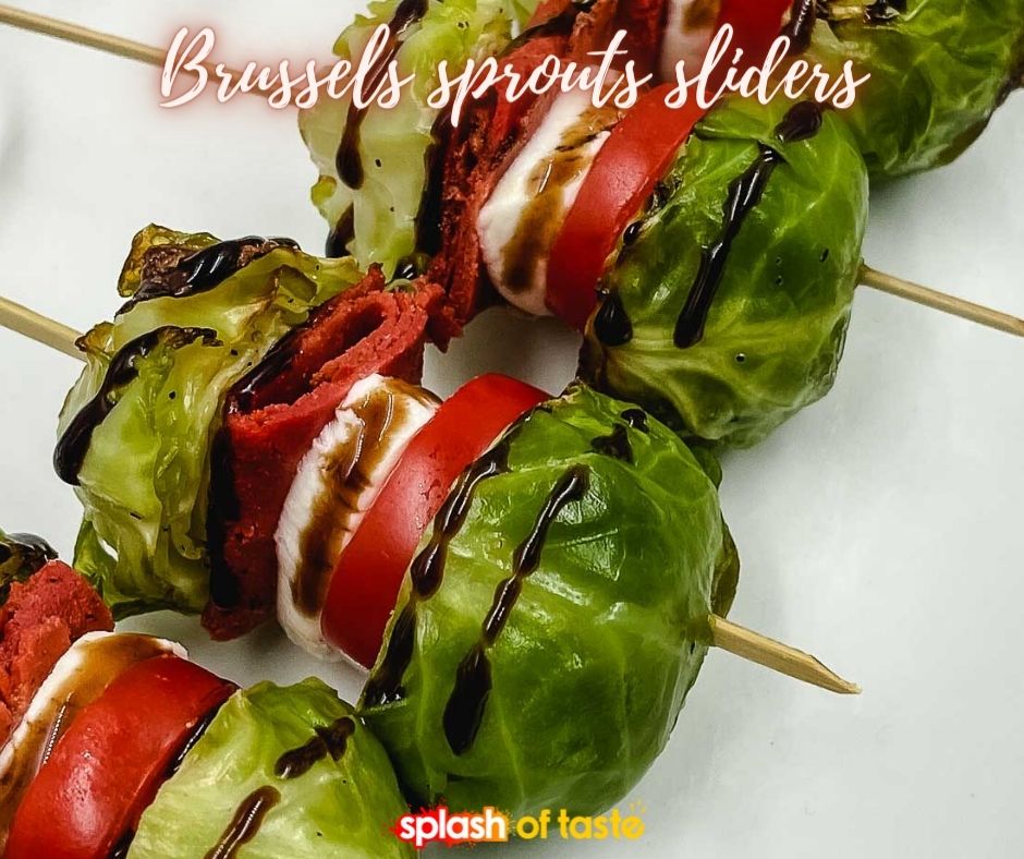 This recipe is for all the veggie-lovers out there! Our vegetarian Brussels sprouts slider is the perfect way to enjoy all the flavors, without the meat. 
Grab the recipe >> splashoftaste.com/brussels-sprou…