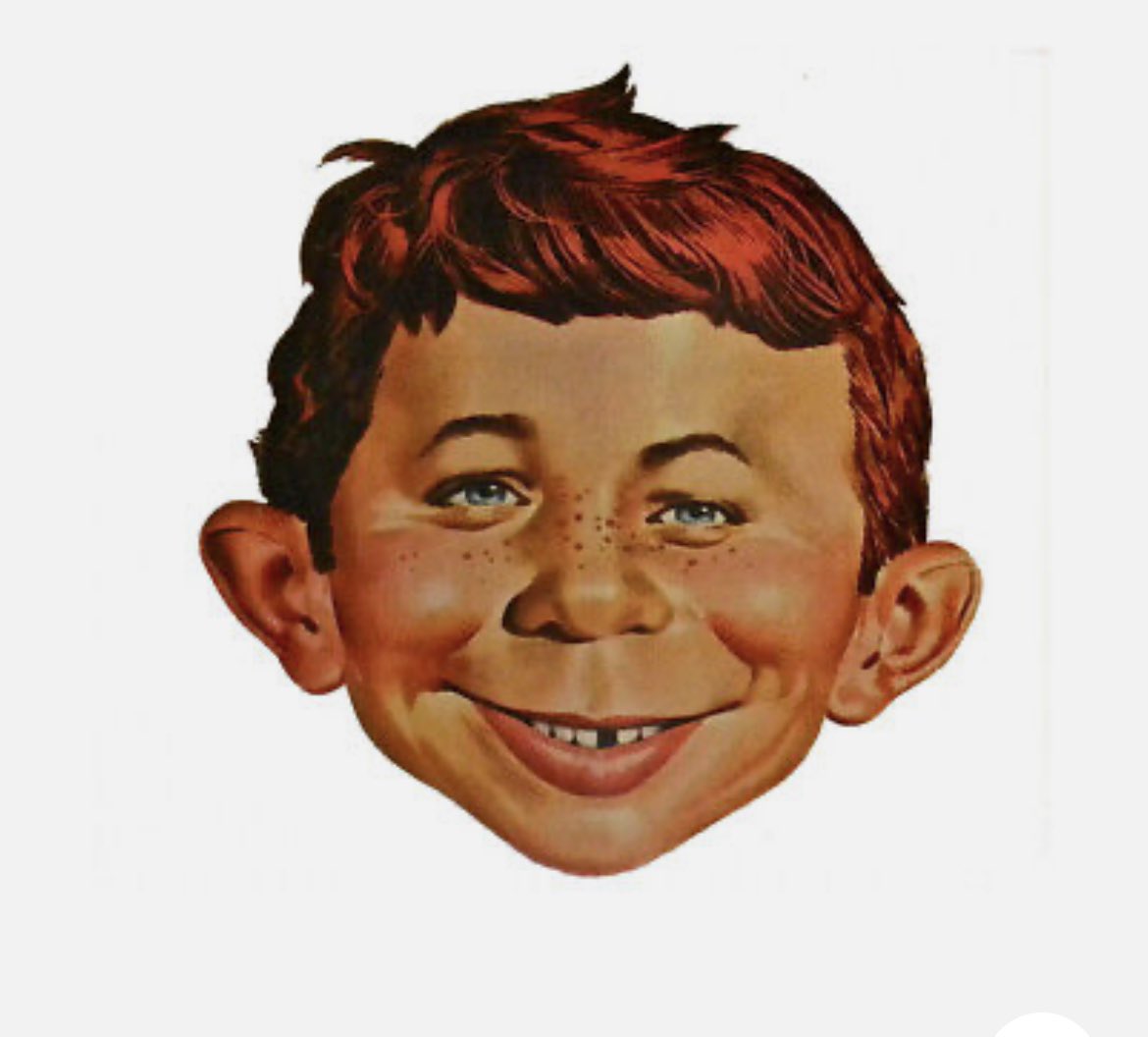 SallyMoore1234's tweet photo. This is Alfred E’s brother isn’t it because he’s so MAD 
#AlfredENewan https://t.co/8QVN1tKGvv