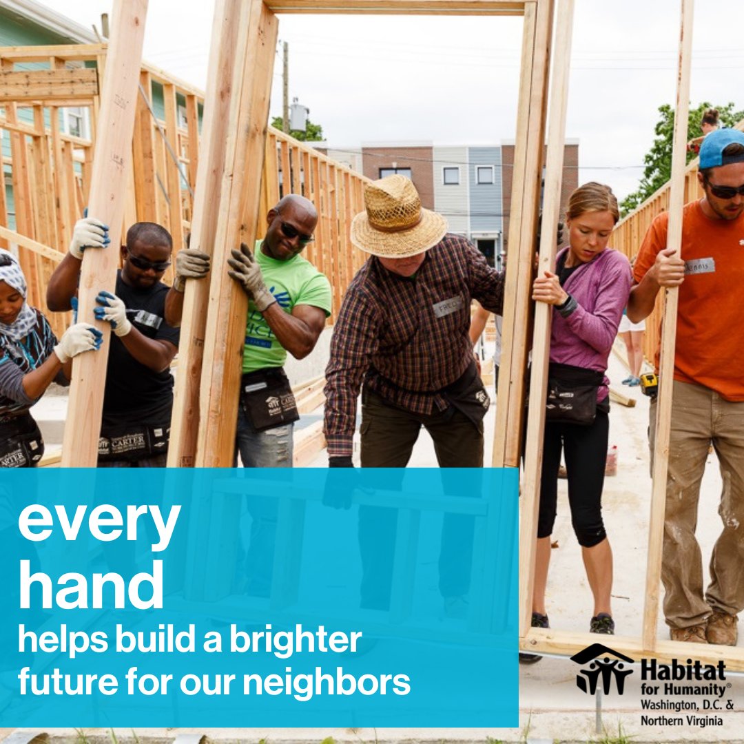 Thank you to all our volunteers who join us at our construction sites, ReStores, special events, and support various projects. Every volunteer allows us to build brighter and more stable futures for families in our area 💚🏡💙