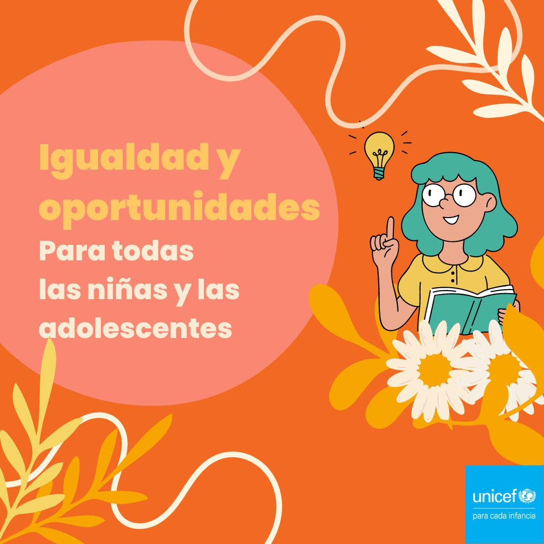 UNICEFMexico's tweet photo. Los derechos no son una cuestión de género. 🚨⚠ 

En todo el mundo, las niñas y las adolescentes quieren ser tratadas sin ninguna discriminación y tener oportunidades para alcanzar su máximo potencial. ✅

#25N #PintaElMundoDeNaranja #16DíasdeActivismo https://t.co/oBBkoc89vV
