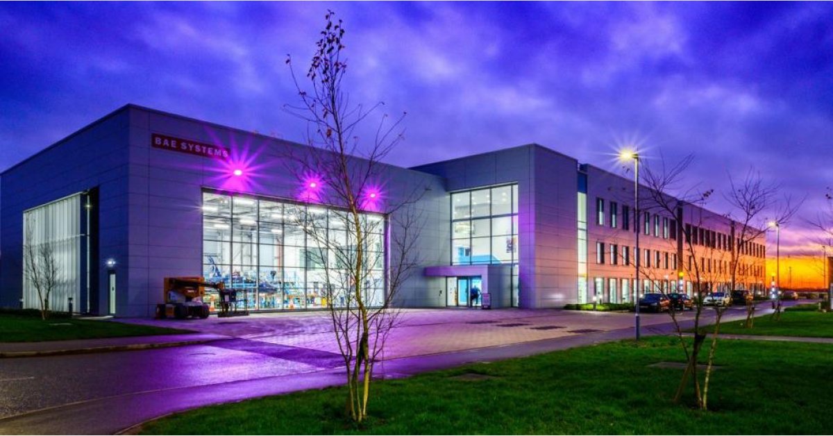 BAESystemsplc's tweet photo. In support of International Day of Persons with Disabilities and #purplelightup weโve illuminated BAE Systemsโ facilities across the UK ๐
Discover the support available for disabled employees at BAE Systems โ https://t.co/pl0HOpNRul
#IPDWD https://t.co/tT6HqS0X8c