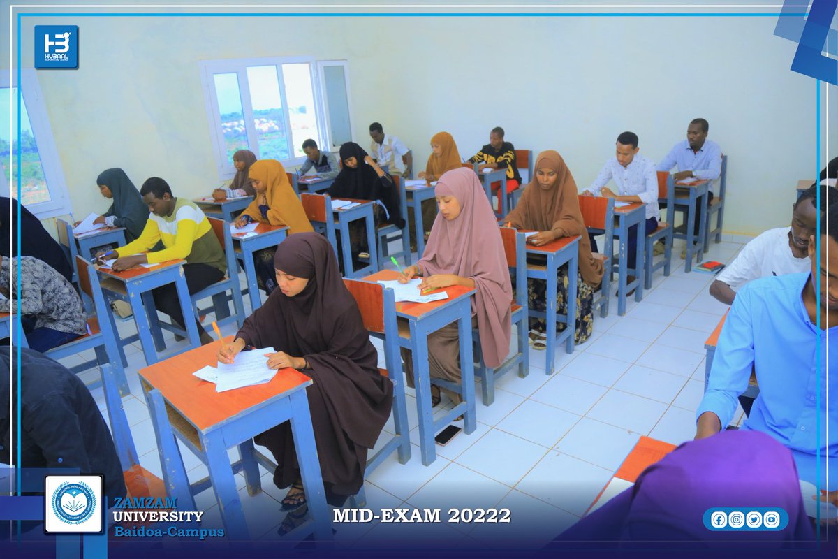 Hubaalbs's tweet photo. #Sawiro Imtixaanka dhaxe ee semesterka kowaad ee sanad dugsiyeedka 2021-2022.

Dhammaan ardeyda jaamacada zamzam cilmiga iyo tiknolojiyada faraceeda Baydhabo waxaan urajeyheynaa guul inshallah. https://t.co/xuInN4efji