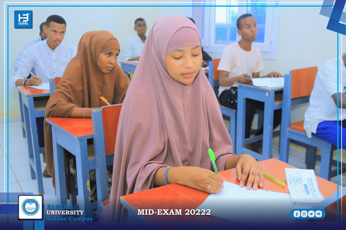 Hubaalbs's tweet photo. #Sawiro Imtixaanka dhaxe ee semesterka kowaad ee sanad dugsiyeedka 2021-2022.

Dhammaan ardeyda jaamacada zamzam cilmiga iyo tiknolojiyada faraceeda Baydhabo waxaan urajeyheynaa guul inshallah. https://t.co/xuInN4efji