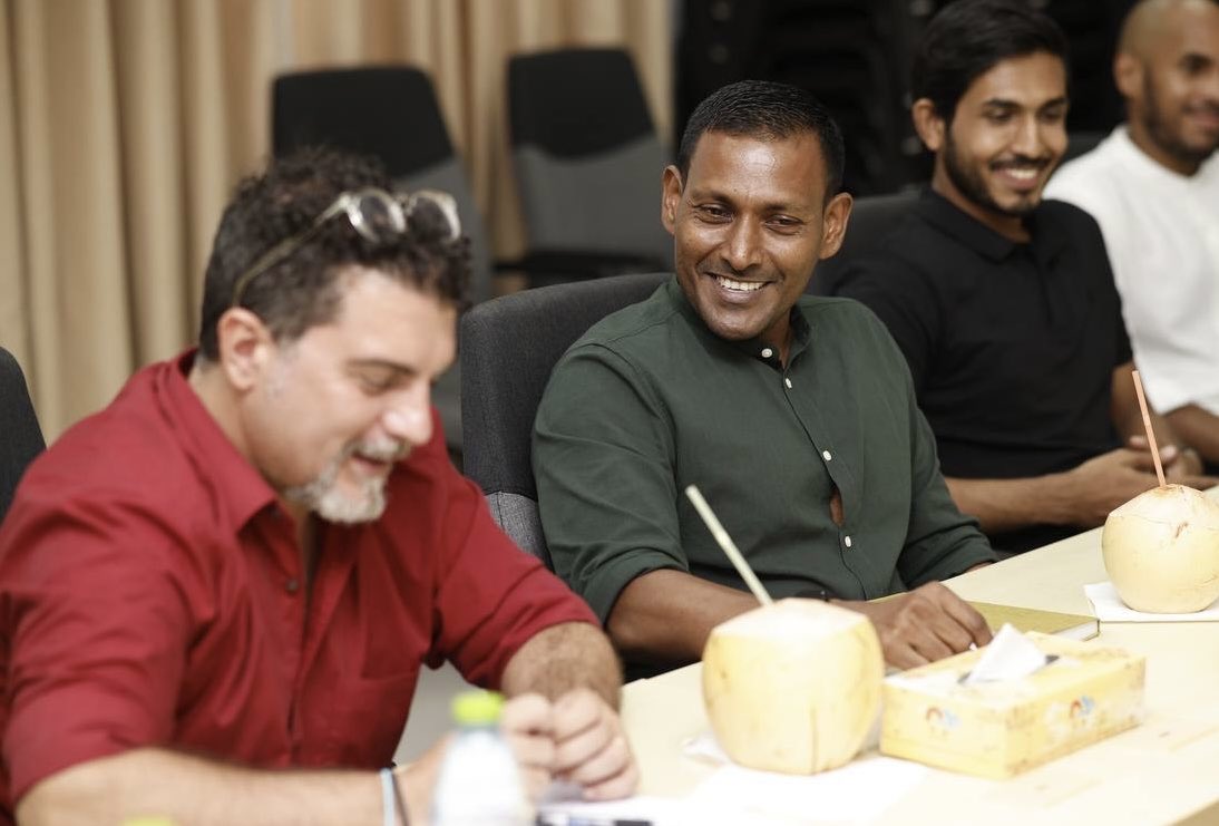 UNDPMaldives's tweet photo. Chief Guest of @MvNids ‘Green Energy Project’ closing in Nadella, PG Uz. Hussain Shameem of @PGO_MV alluded to the potential and replicability of the project for transformative, sustainable change for communities &amp; to deliver greater dividends back to 👥 &amp; 🌏 https://t.co/R1SNHDG9T2