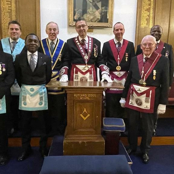 MartynBertalan's tweet photo. Who'd of thought it a year ago!!!! Fantastic day at my installation into the Chair of Cornucopia Lodge of Provincial Grand Stewards of Derbyshire No 9925. 
#Freemasonry #Freemasons #Mason #Masonic #grandstands
#grandstewardslodge https://t.co/CPcu7Nmg3b