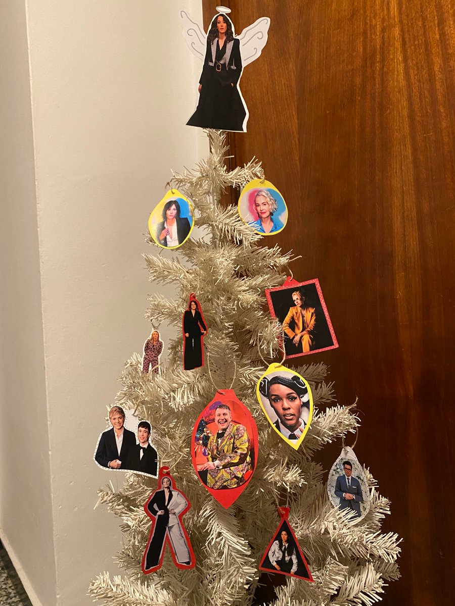 Category is: "Queer Icons in suits" xmas tree