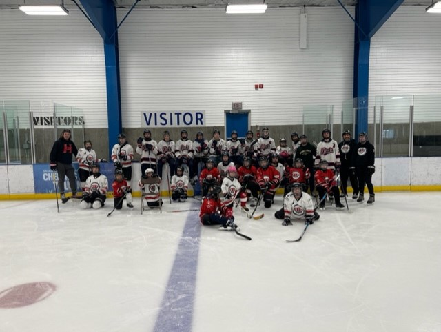 The Pat Cs were out with the @heroshockey  Regina this morning at the Wickenheiser.  A great session and a great cause.