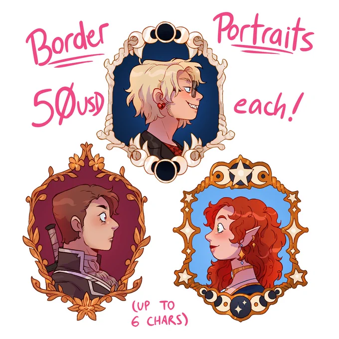 I'm making a new c*mmissions post! This is the last time they'll be open in 2022 and 2023 will have a slight price increase. I'll be closing inquiries on wednesday the 7th, so get your requests in by then! 