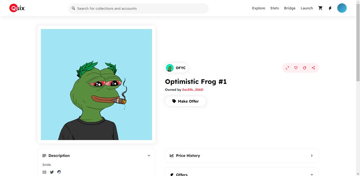 Optimism Frog Yacht Club 🐸💫 / 100% MINTED OUT!! tweet media