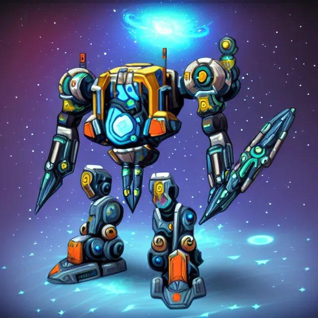 Cosmic Mechwarriors are from another realm and travel through space to help enforce the galactic code of honor.

MINT PRICE = 0.001 Ξ
Arbitrum Layer 2 NFTs!

1155 TOTAL SUPPLY 

MINT + STAKE ON <a href="/NFTX_/">NFTX 🦧🕳</a> 

MINT SITE ✅✅✅
fractalvisions.art/pages/cosmicwa…

STAKING 🥩
arbitrum.nftx.io