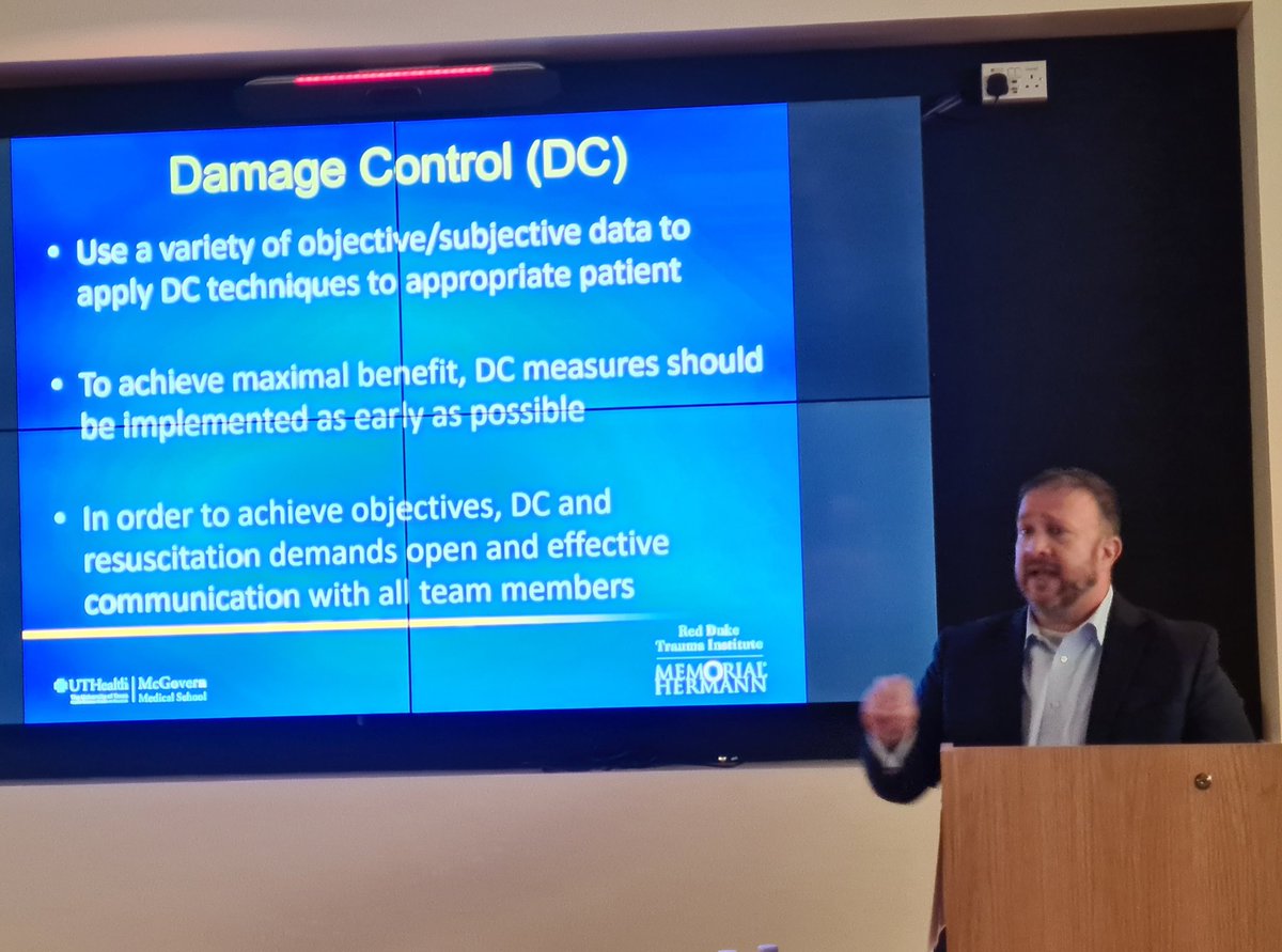 AlixMurph's tweet photo. Damage Control is a philosophy. Excellent speakers at Belfast Trauma Symposium today. Amazing opportunity to hear from such an experienced panel #traumateam @susanyoong @BelfastTrust https://t.co/n49MOZ3mce