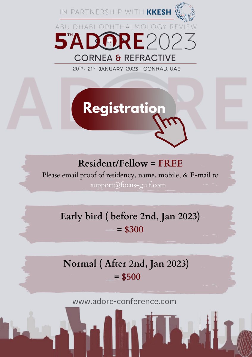 ConferenceAdore's tweet photo. ADORE 2023 registration fees https://t.co/N8OeBsavbU