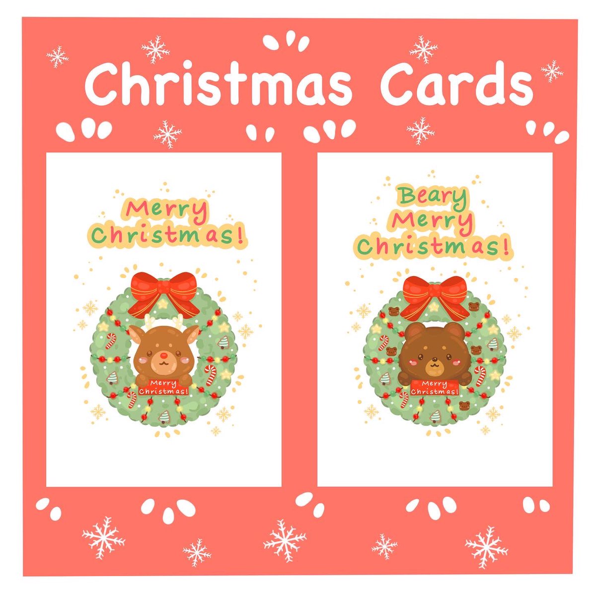 ✨My shop update is live!✨ I have new postcard prints, Christmas cards, and keychains available on my Etsy shop! 💖