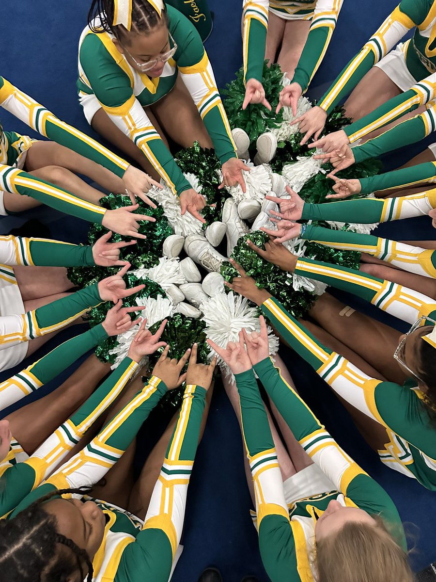 wbmcheer's tweet photo. Congrats to our Cheerleaders! Received 3rd Place and received a bid to UCA Nationals!! So proud of them! #FearTheSting💚💛 https://t.co/qttFDBrC0p