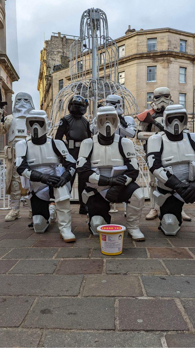 PaulaWalkerp7's tweet photo. The Empire sent a detachment to The Broadway in Bradford today,    @sentinelsquaduk raising funds for @CandlelightersT @bradford2025 @bradfordmdc https://t.co/IV5ruvhSBn