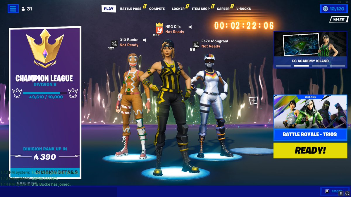 Clix's tweet image. 🏆Trio 2023 FNCS Winners. 🏆