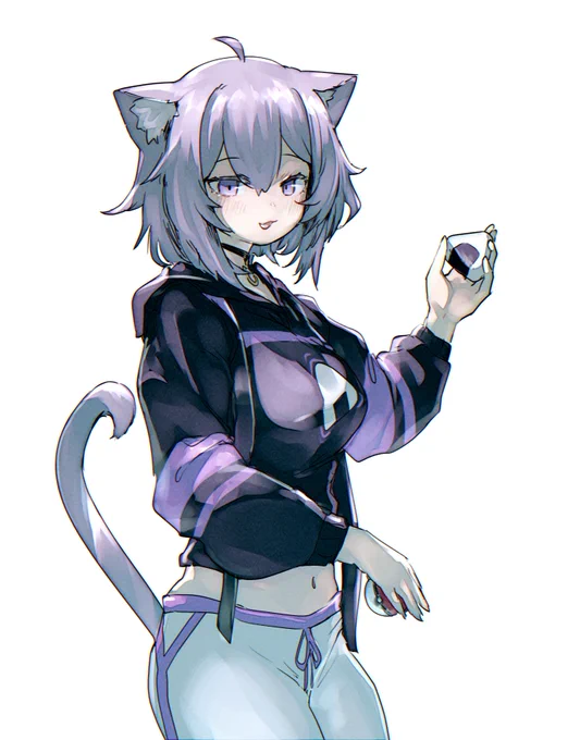 ねこガールの オカユが勝負を しかけてきた!#絵かゆ 