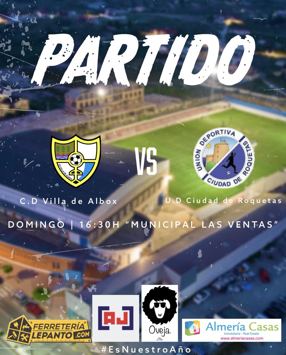 AlboxCDV's tweet photo. 🔜⚽️ PRÓXIMO 𝐏𝐀𝐑𝐓𝐈𝐃𝐎

🏆 𝐓𝐄𝐌𝐏𝐎𝐑𝐀𝐃𝐀 𝟐𝟐/𝟐𝟑 ⚪️🔴🔵

 @AlboxCDV 🆚 @CiudadRoquetas 

🗓 Domingo 04 de Diciembre
🕒 16:30h
🏟 Estadio “Las Ventas”
📺 FACEBOOK https://t.co/Pfm2ty5cSP