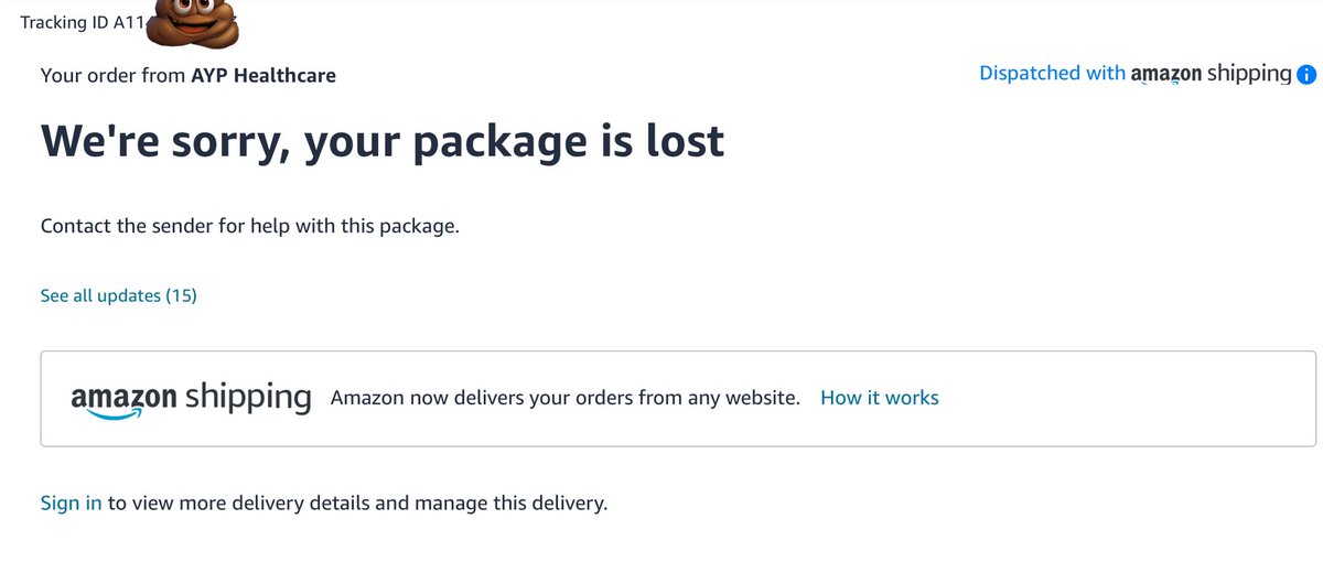 How do you lose a tracked Parcel <a href="/amazon/">Amazon</a>? that takes some skill.