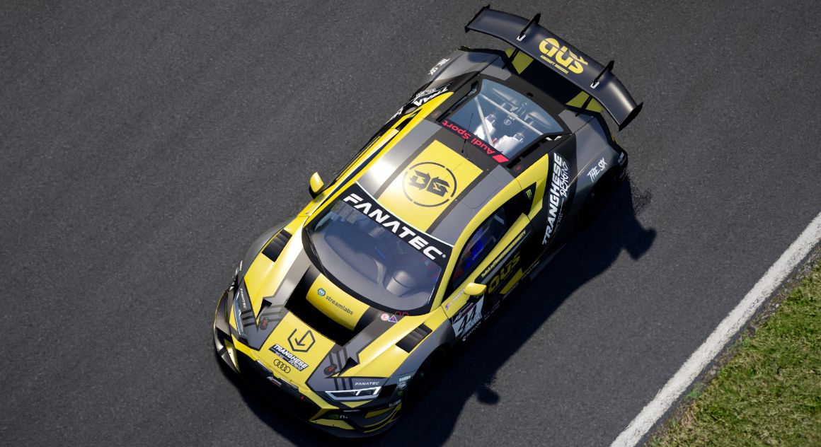 init_esports's tweet photo. Check out the really cool details on this Audi RB designed by @tranghesedesigns.
The hint of metallic gold and grey puts a nice touch on the overall look of this car 😎!
#assettocorsa #esports #gaming #simracing #cardesign #cardesigncommunity #initesports #customizedcar https://t.co/0aSVY1luMY
