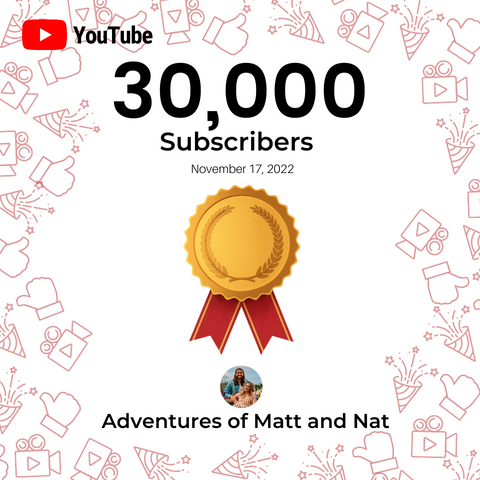 Matt_n_Nat's tweet photo. 🎉To celebrate hitting 30,000 subscribers on Youtube.. We are doing a GIVEAWAY worth $254.99! Here is how to ENTER - https://t.co/0mG2u8IKs4 Thank you doesn't even begin to describe how grateful we are for each one of you being on this adventure with us! We love you! 🥰😭🎉 https://t.co/yEbGnyaziv