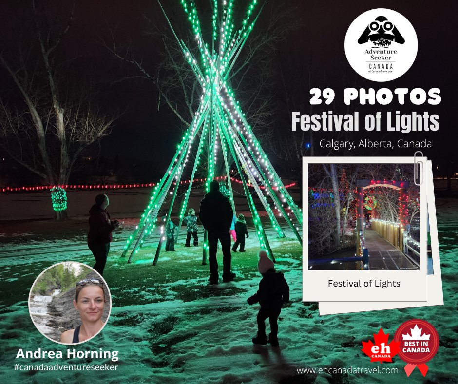 29 Photos) Lions' Festival of Lights in Calgary Alberta Canada explored by Canada Adventure Seeker Andrea Horning. 
***
ehcanadatravel.com/community/392-…
***
#canadaadventureseeker #canadainfluencer #canadatourism #authentictourism #canadafestival #xmaslights #xmasfestival