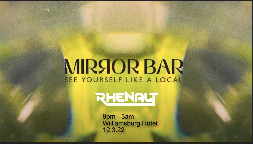 REBELEYE2's tweet photo. @rhenalt will be performing 12.322
Williamsburg Hotel https://t.co/Nkqsc60MxK