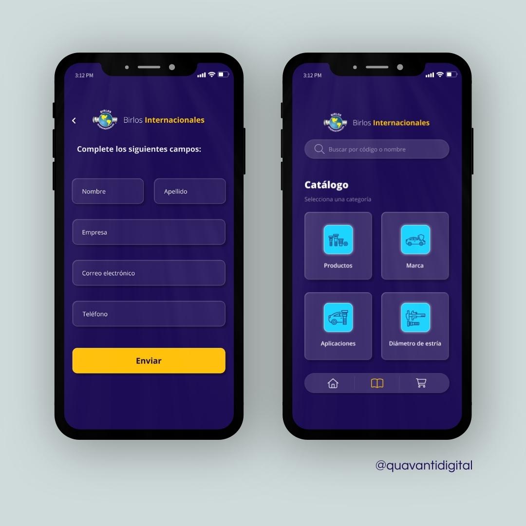 quavanti's tweet photo. Desarrollo de App para Birlos Internacionales. Muchas gracias por su confianza.😃 ¡Lo mejor en calidad de birlos, consulta el catálogo completo! . . . #Desarrollodeapps #apps #software #aplicación #innovación https://t.co/7yfWIHIy0v