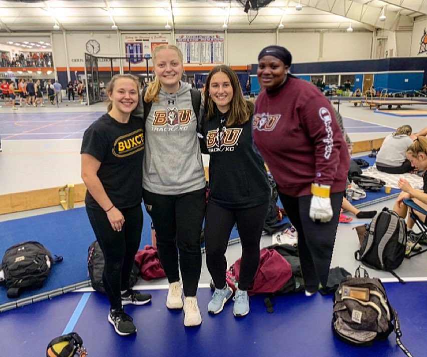 BUXCTF (@buxctf) on Twitter photo What an awesome season opener we had!! Our women’s weight throwers shone bright today, as all 4 of them hit personal bests! Kendra Yeboah & Kelly Gilmore made the final, & Kelly PRed by over a meter to qualify for PSACs! Congratulations to all on a fantastic start to the season. What an awesome season opener we had!! Our women’s weight throwers shone bright today, as all 4 of them hit personal bests! Kendra Yeboah & Kelly Gilmore made the final, & Kelly PRed by over a meter to qualify for PSACs! Congratulations to all on a fantastic start to the season.