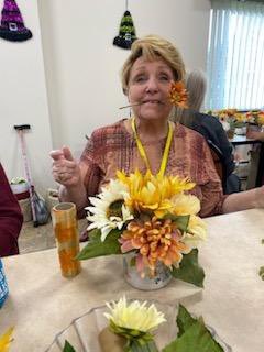 mystic_elder's tweet photo. Amanda, one of our Resident Services Coordinators, held a #FallCraft for Levi Gould and Fuller House in #Melrose. The residents made it fun, posing like tango dancers and Carmen Miranda! Their bouquets were great centerpieces. #feelingcrafty #madewithlove #supportivehousing https://t.co/far21TqQ6p
