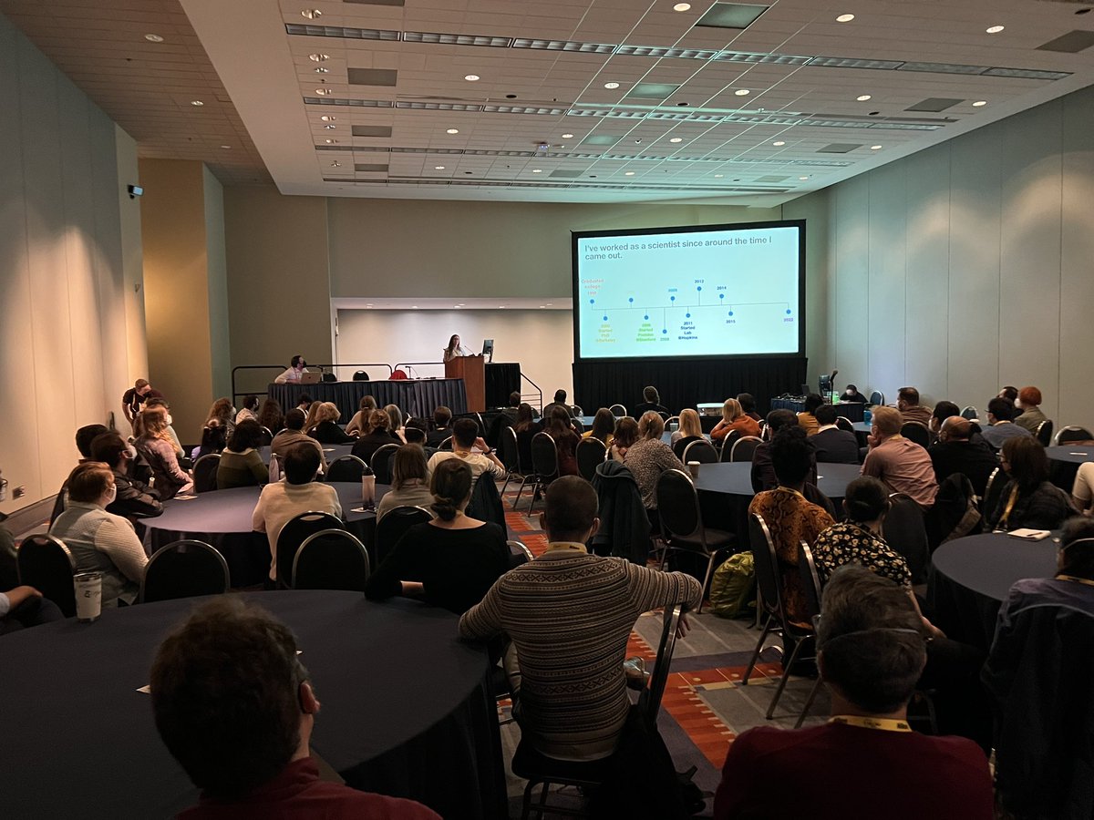 So happy to see the Ben Barres LGBTQ+ Diversity session packed for the amazing talk given by @goleylab !!! Please join the @CellLgbtq committee tomorrow for the LGBTQ+ Ally Session!
@ASCBiology #cellbio2022 #LGBTQ