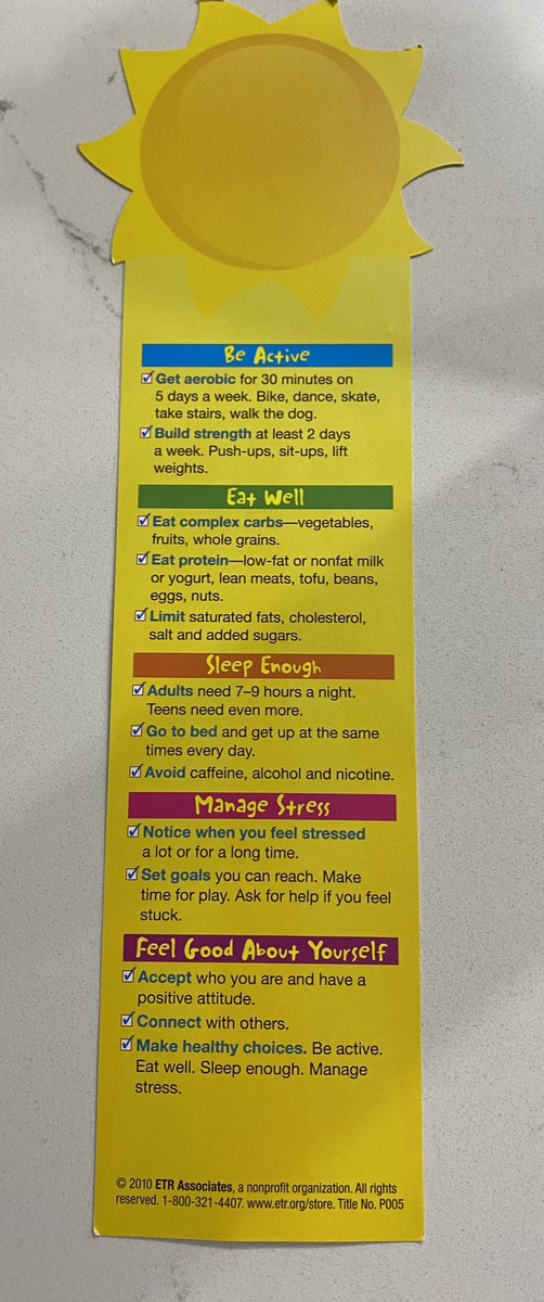 Sufz3_'s tweet photo. This came home in my daughters folder from kindergarten last week.
Pretty much sums it up
#BeActive #EatWell #SleepEnough #ManageStress #FeelGoodBoutYourself https://t.co/7Dott8rxo7