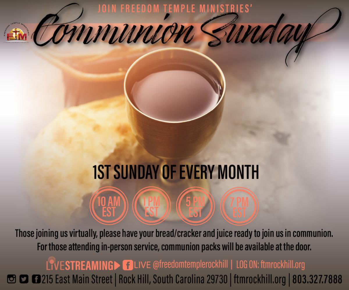 FTM_SC's tweet photo. Prepare and join with us for Communion this Sunday during the 10 am service! #ftmrockhill https://t.co/uiFa4UKRs9