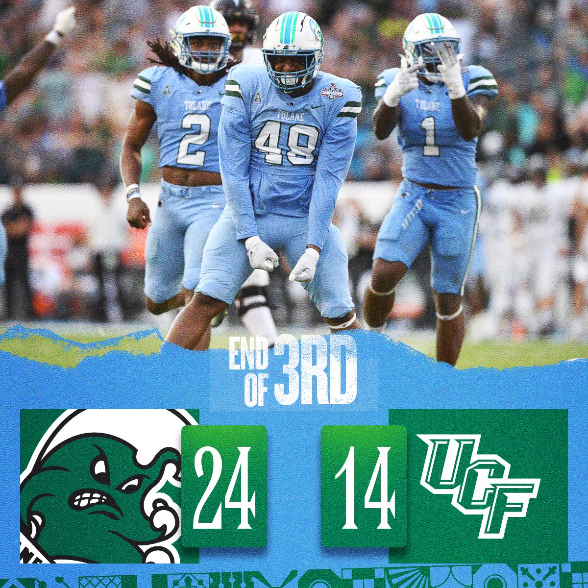 No. 18 CFP Tulane Wins 2022 AAC Football Championship!!!! - Tulane  University Athletics