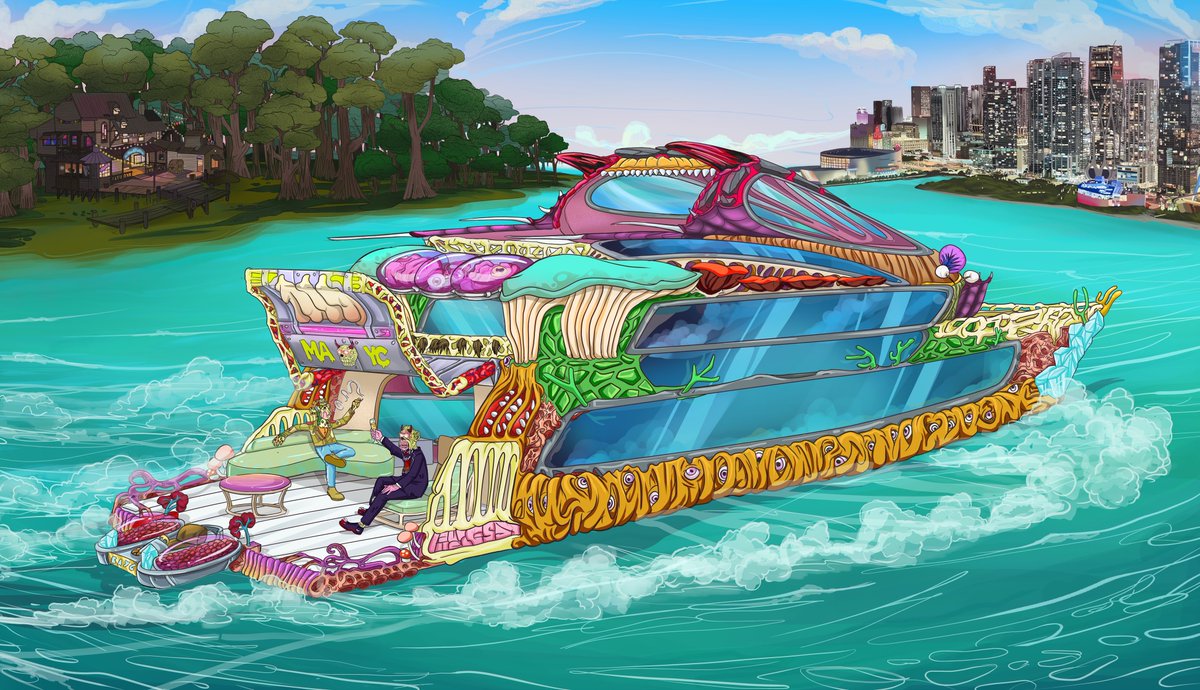 Apes in Miami 🦍🛥️#BAYCBasel22 <a href="/BoredApeYC/">Bored Ape Yacht Club 🍌</a>
