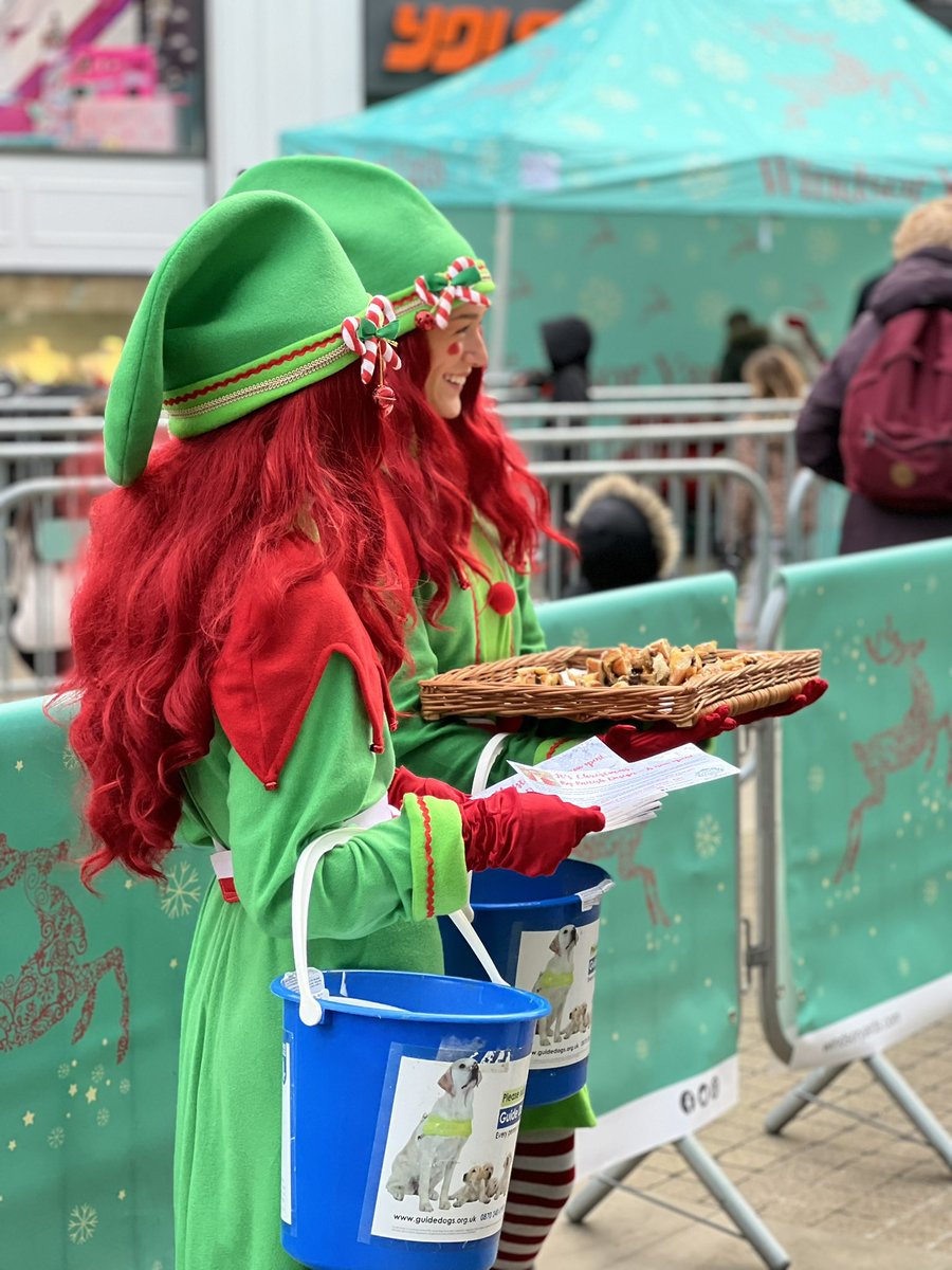 WindsorRotary's tweet photo. Windsor St George Rotary Club members offering support for a fantastically festive weekend of fun! 

Meet and greet with Santa, come meet real reindeer, it's time to enjoy some festive tales in The Yards

#RotariansInAction #windsoryards #guidedogsuk #visitwindsor https://t.co/meXYGSCAiN