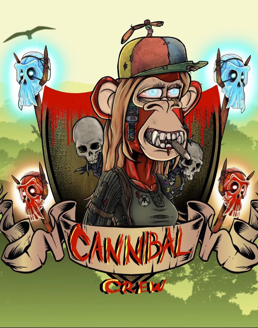 Thanks @loera_rafa for my amazing cannibal crew badge #AAPES #apocalypticapes #Ruby ✊🏾
