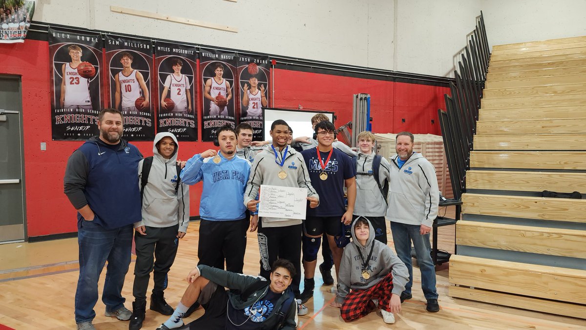 Big_Benny65's tweet photo. Great Day for the @vpprep 🦬 
Zeke Taylor 1st (190), Joe 2nd (285), Oscar 3rd (215), Ian 4th (113).  101.5 team points and 4th place! @VPPrepAthletics @aurorasports @CHSAA @aurorak12 https://t.co/DEe8sONLEx