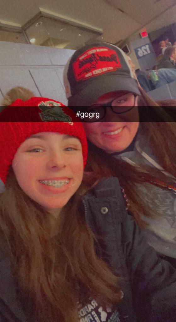 1977CLH's tweet photo. With my 💖Favorite💖 12 year old daughter! #gogrg #griffinshockey #favoritechild (she “definitely” didn’t write and post this tweet) https://t.co/Wq7vfF5vDc