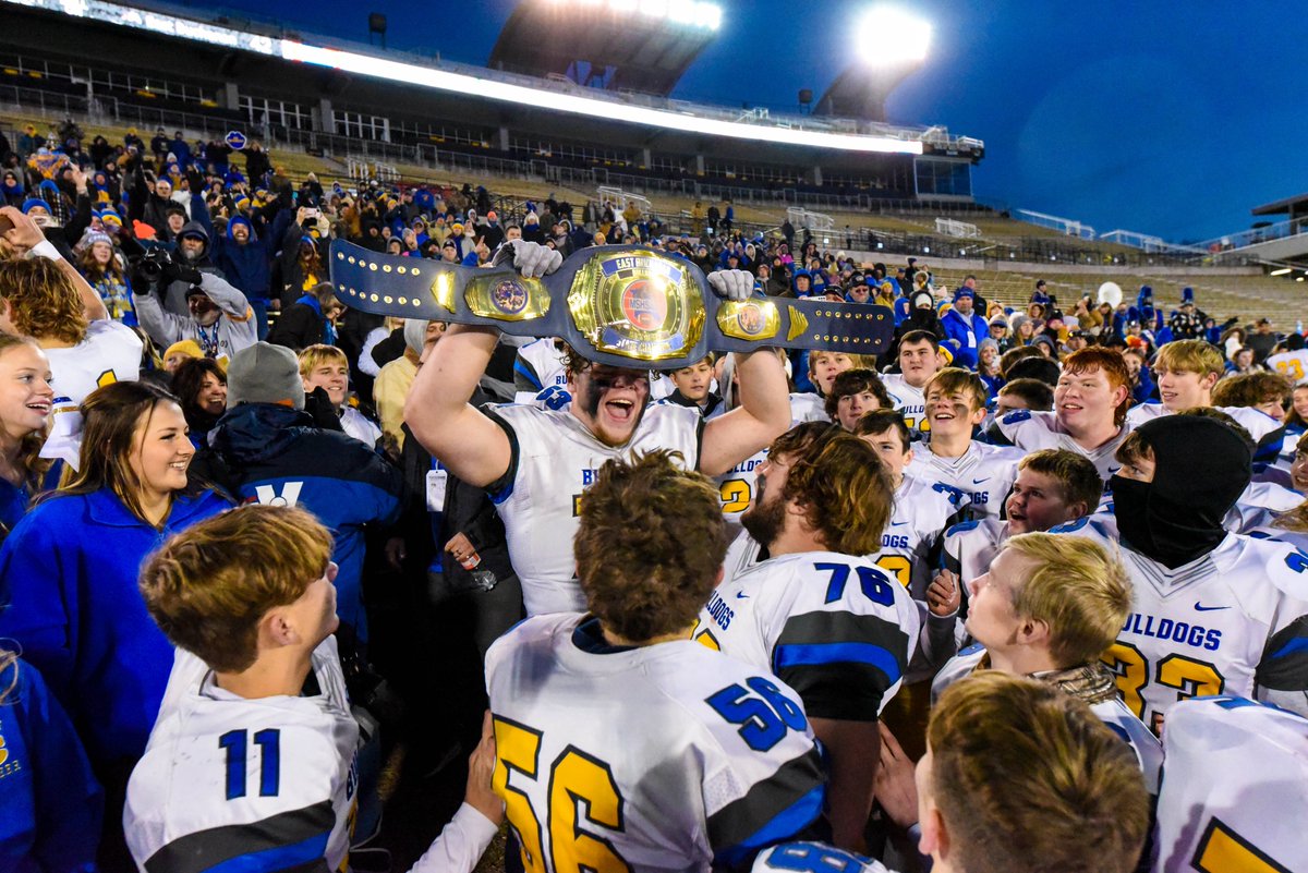 Clint Dye - @TagTeamPhotographyDYE on Facebook (@cdye56) on Twitter photo #AndStill The Reigning, Defending Missouri Class 1 State Champions <a href="/EBHSFootball/">East Buch Football</a>
The Bulldogs defeated Adrian to win their second straight State Title.
<a href="/LeaderMOSports/">Leader Sports</a> <a href="/EBDawgsFootball/">EBHS Bulldogs Football Fan's Page</a> <a href="/EBuchAthletics/">East Buch Athletics</a> <a href="/KCI_Athletics/">KCI Conference</a> <a href="/PrepsKC/">PrepsKC</a> <a href="/colby_rapp/">Colby Rapp</a> #AndStill The Reigning, Defending Missouri Class 1 State Champions <a href="/EBHSFootball/">East Buch Football</a>
The Bulldogs defeated Adrian to win their second straight State Title.
<a href="/LeaderMOSports/">Leader Sports</a> <a href="/EBDawgsFootball/">EBHS Bulldogs Football Fan's Page</a> <a href="/EBuchAthletics/">East Buch Athletics</a> <a href="/KCI_Athletics/">KCI Conference</a> <a href="/PrepsKC/">PrepsKC</a> <a href="/colby_rapp/">Colby Rapp</a>